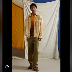 UO Exploded Twill Work Overshirt